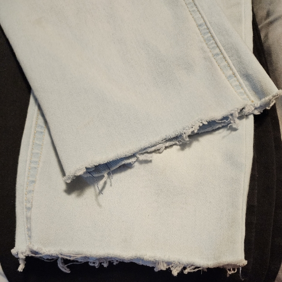 (2 pair) Girls Jorache stretch cut off jeans with elastic waist. - Picture 3 of 7